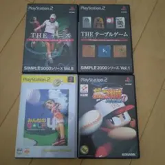みんなのGOLF4、実況パワフルプロ野球7、THEテニス、THEテーブルゲーム