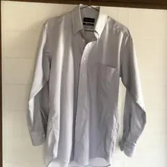 ストライプ　ブルー ビジネスシャツ