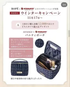 バニティポーチ アテニア ARTISAN&ARTIST Attenir