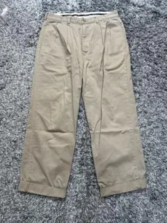 ベージュ プリーツ入り チノパン【Ralph Lauren】【35 × 30】