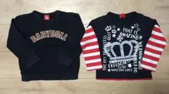 ベビードール BABYDOOL トレーナー 120 長袖カットソー 110 2点