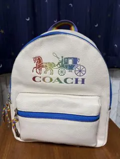 COACH リュック ホワイト 宇宙モチーフ COACH リュック ホワイト 宇宙モチーフ - メルカリ