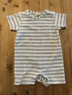 GELATO PIQUE ストライプロンパース 80-90