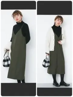 アーバンリサーチサニーラベル キャミソールワンピース カーキ