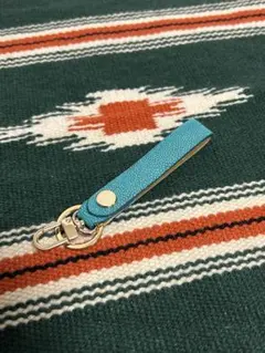 新品 スティングレイ エイ革 キーリング キーホルダー ゴールド金具