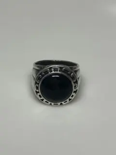 カレッジリング ブラックストーン 2020 シルバーリング Y2Karchive 