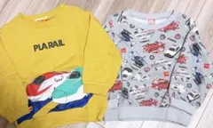 トミカ プラレール　トレーナー2枚セット 新幹線　はたらく車　バラ売り不可