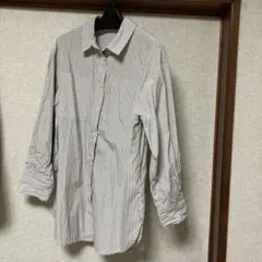 Ray Cassin ストライプレギュラーシャツ ベージュ フリーサイズ