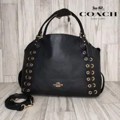 50 COACH コーチ　レザー　2WAY ハンドバッグ　ショルダーバッグ