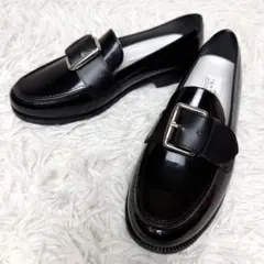 【美品】TEMPERATE GLEN ローファー レインシューズ 37 ブラックのサムネイル