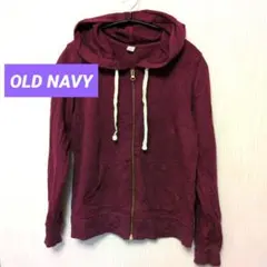 Old Navy バーガンディ フルジップ フーディ Sのサムネイル