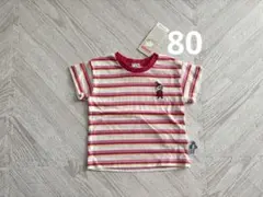 新品　80cm ムーミン　ミー　ニョロニョロ　半袖Tシャツ　ボーダーのサムネイル