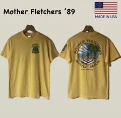 80s USA製 Mother Fletchers 両面カラープリント Tシャツ