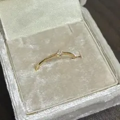ま*ぁ様 指輪ete k18 ダイヤ 0.06ct 10号
