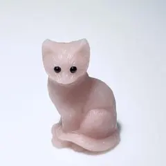 翡翠製猫の置物 約10cm タグ付き - メルカリ