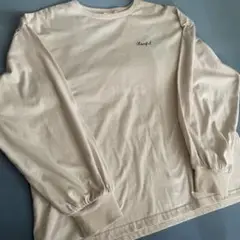 長袖Tシャツ Mサイズ クリーム色