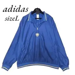 【美品】adidas フリース ジャケット パーカー ND大学 ブルー L