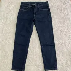 ダークブルー ストレートレッグデニム　UNIQLO ユニクロ　GU