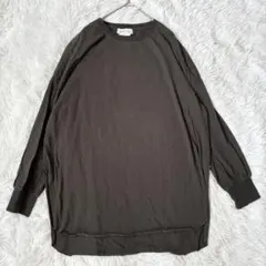 チャオパニックティピー◇前後差 カットソー チュニック 長袖 体型カバー