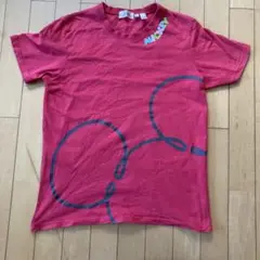 ディズニー ミッキー Tシャツ L 赤