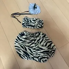 節分 ゼブラ柄 ベビーコスチュームセット