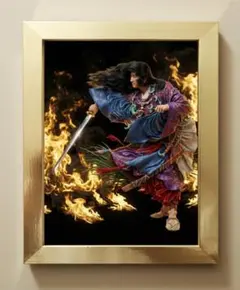 622【日本武尊・草薙の炎】猛火を切り拓く不屈の英雄神【神仏画・風景画】