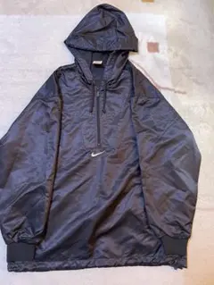 90s NIKE アノラックパーカー Lメッシュ ジップ フード付き