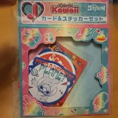 〖新品未開封〗Disney Stitch カード＆ステッカーセット