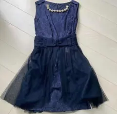 フォーマルドレス ネイビー　結婚式