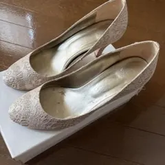 Sophia Collection レースパンプス ベージュ 24.0cmのサムネイル