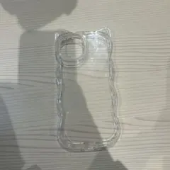 iPhone用 猫耳 クリアケース ウェーブデザイン iPhone14