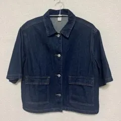 THRUSCRY ダークブルー デニムジャケット