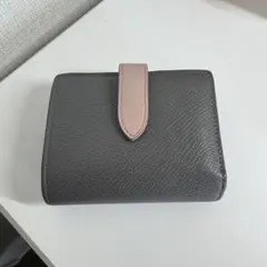 CELINE 二つ折り財布 グレー×ピンクのサムネイル