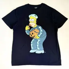 『ザ・シンプソンズ』キャラクター「ホーマー・シンプソン」Tシャツ ブラック XL