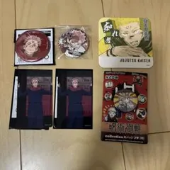 呪術廻戦 両面宿儺 缶バッジ 原作絵 アートコースター クリアカード