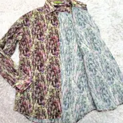 【極美品】ポールスミスコレクション　長袖　シャツ　花柄　ボタニカル　コットン