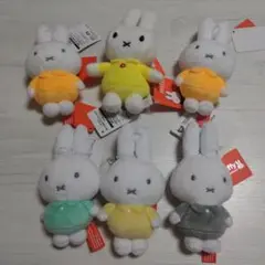 ミッフィー ぬいぐるみ カラフル 6体セット