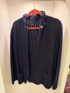 LARDINI ニットカーディガン ネイビーのサムネイル
