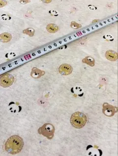 ニット生地　アニマル　裏起毛　50センチ