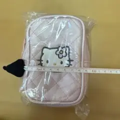 ハローキティ キルティングポーチ　ピンクキルト　サンリオ