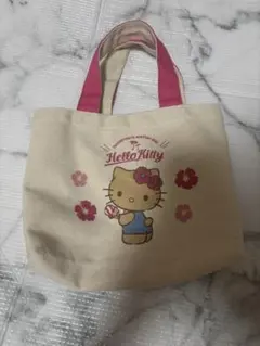 しまむら　日焼けキティ　キャンバスミニバッグ