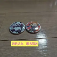 【呪術廻戦】釘崎野薔薇とパンダの缶バッジセット