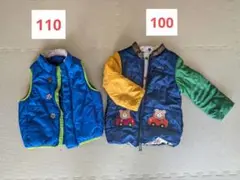 ミキハウス ホットビスケッツ アウター 冬服 100 ラグマート ベスト 110