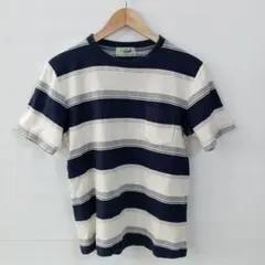 値下◎4.6◎S704◎クロコダイル◎Tシャツ◎ボーダー◎M