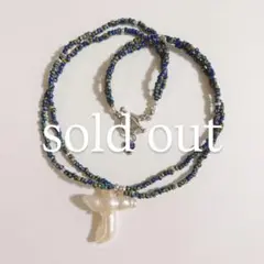 no.406／a'moureveビーズネックレス　ハンドメイド