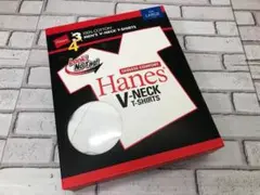 Hanes ヘインズ Vネック Tシャツ 4枚セット Lサイズ 綿100%のサムネイル