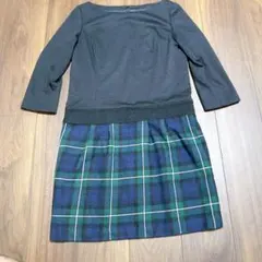 23区 40 L チェック切替ワンピースのサムネイル