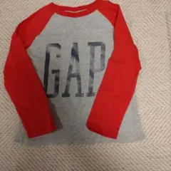 GAP 長袖カットソー グレー/レッド