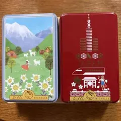 サブレミシェル クッキー缶/ 缶のみ 2個セット　スイス　日本