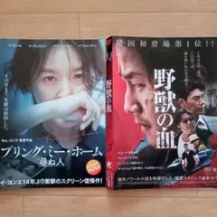 レンタル落ち！韓国映画　野獣の血、ブリング・ミー・ホーム！オマケ1枚！